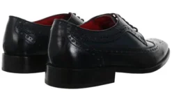 Base London Navy Durham Lace Up Brogue Shoe -Cheap Drape Dresses Store 10064 3