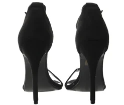 No Doubt Black Suede Ankle Strap Shoe -Cheap Drape Dresses Store 14835 2