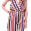 Ax Paris Multi Stripe Halterneck Culotte Jumpsuit