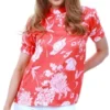 Fashion Union Coral / Red Floral Top