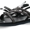 Xti Black Embellished Sandal