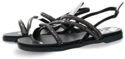 Xti Black Embellished Sandal