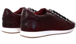 Base London Burgundy Leather Lace Up Shoe -Cheap Drape Dresses Store 17189 3