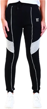 11 Degrees Black/Grey Marl/White Panel Joggers