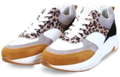 Bull Boxer Multi Leopard Chunky Lace Up Sneaker