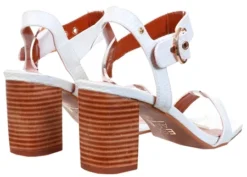 Escape White Woodstock Heeled Shoe -Cheap Drape Dresses Store 18781 3