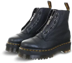 Dr. Martens Dr Martens Black Milled Nappa Sinclair Leather Platform Boots