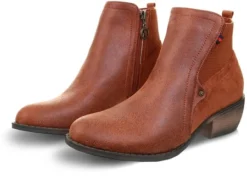 Escape Brown Western Style Suede Ankle Boot