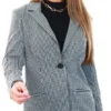 Brave Soul Black/White Houndstooth Blazer
