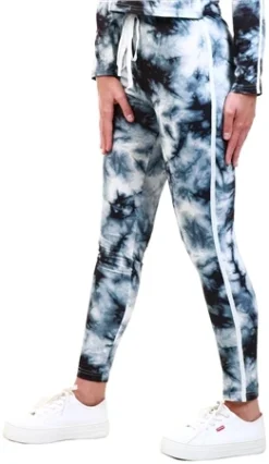 Cutie London Black/White Tie Dye Jogger