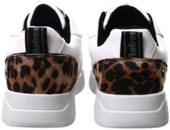 Xti White Blanco Leopard Print Trainers -Cheap Drape Dresses Store 22738 2