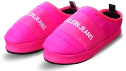 Calvin Klein Pink Glo Puffer Slippers