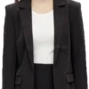 Pieces Black Pcbossy Oversized Blazer
