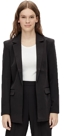 Pieces Black Pcbossy Oversized Blazer