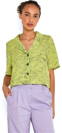 Noisy May Wild Lime Short Sleeved Print Shirt