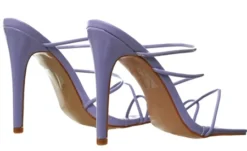 No Doubt Lilac Patent Strappy Mules -Cheap Drape Dresses Store 24298 3