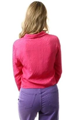 Only Pink / Gin Fizz Cropped Shirt -Cheap Drape Dresses Store 24819 3