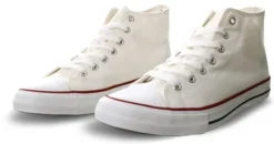 Dv8 White Baseball High Top Trainer