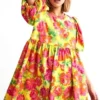 Pieces Golden Kiwi / Flower Asta Mini Dress