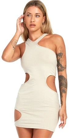 Motel Coconut Milk Charlene Mini Dress