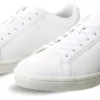 Lacoste White Straight Set Leather Trainer