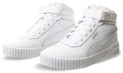 Puma White Carina 2.0 Mid Sneakers