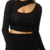 Noisy May Black Jordan High Waisted Wrap Skirt