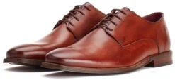 Base London Washed Tan Marley Lace Up Brogue Shoe