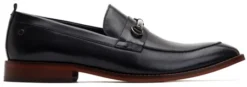 Base London Black Coda Leather Brogue Shoe -Cheap Drape Dresses Store 26154 2