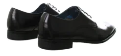 Paolo Vandini Black Eton Leather Lace Up Shoes -Cheap Drape Dresses Store 26195 3