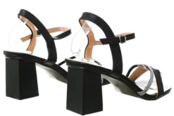 No Doubt Black Barely There Strap Heel -Cheap Drape Dresses Store 26225 3