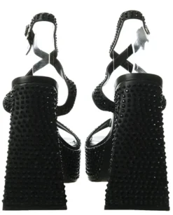 Public Desire Black Diamanté Open Toe Shoe -Cheap Drape Dresses Store 26529 2