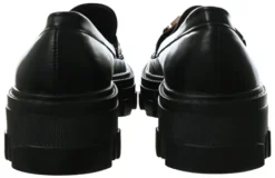 No Doubt Black Loafer With Gold Buckle -Cheap Drape Dresses Store 26547 2