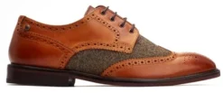 Base London Tan Chaplin Twill Mix Brogue -Cheap Drape Dresses Store 26594 2