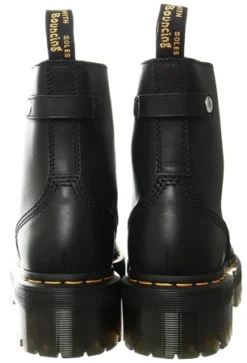 Dr. Martens Dr Martens Black Sendal Jetta Zipped Leather Platform Boots -Cheap Drape Dresses Store 26699 2