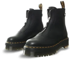 Dr. Martens Dr Martens Black Sendal Jetta Zipped Leather Platform Boots