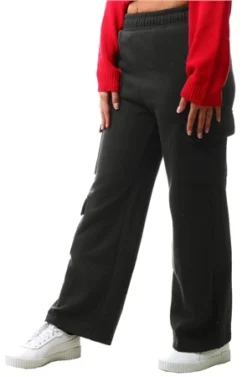 Vivichi Black Cargo Straight Leg Joggers