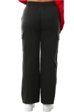 Vivichi Black Cargo Straight Leg Joggers -Cheap Drape Dresses Store 26789 3