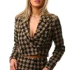 Only Brown / Toasted Coconut Letta Cropped Blazer