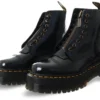 Dr. Martens Dr Martens Black Sinclair Distressed Patent Platform Boots