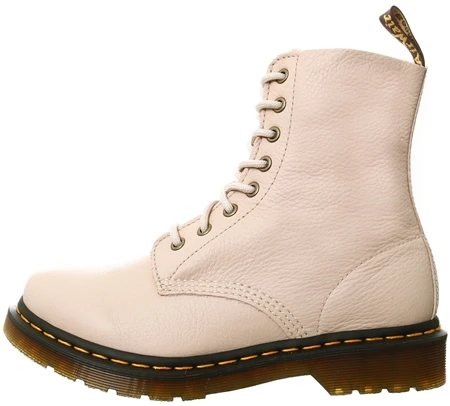 Dr. Martens Dr Martens Parchment Beige 1460 Pascal Virginia Leather Boots 2 Dr. Martens Dr Martens Parchment Beige 1460 Pascal Virginia Leather Boots - Image 2