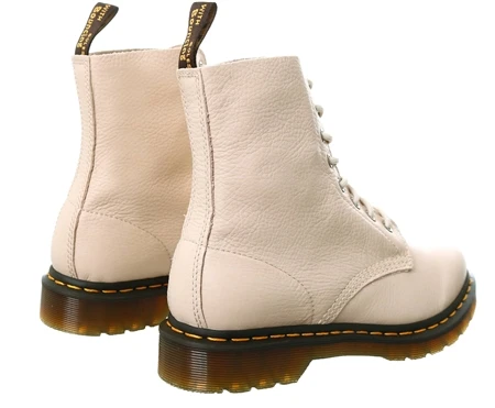 Dr. Martens Dr Martens Parchment Beige 1460 Pascal Virginia Leather Boots 4 Dr. Martens Dr Martens Parchment Beige 1460 Pascal Virginia Leather Boots - Image 4