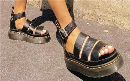 Dr. Martens Dr Martens Black Clarissa Ii Quad Leather Platform Sandald 4 Dr. Martens Dr Martens Black Clarissa Ii Quad Leather Platform Sandald - Image 4