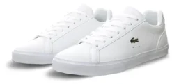 Lacoste White Lerond Bl Leather And Synthetic Trainers