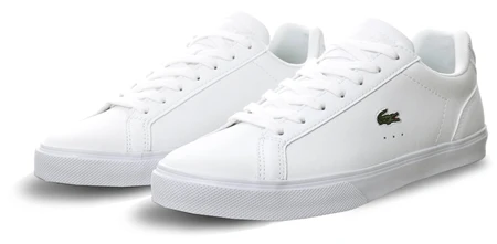 Lacoste White Lerond Bl Leather And Synthetic Trainers 1 Lacoste White Lerond Bl Leather And Synthetic Trainers