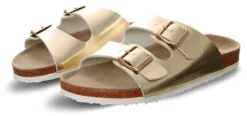 Xti Gold Buckle Double Strap Sandal