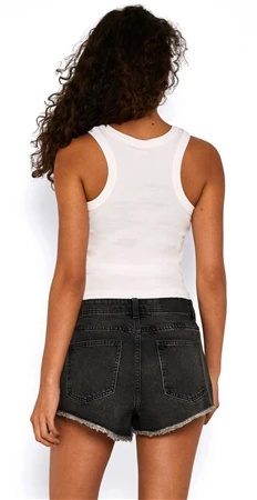 Noisy May Bright White Maya Ribbed Tank Top 4 Noisy May Bright White Maya Ribbed Tank Top - Image 4