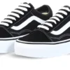 Vans Black - White Platform Old Skool Shoes