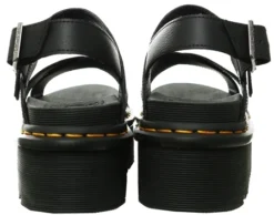 Dr. Martens Dr Martens Black Hydro Voss Ii Quad Leather Strap Platform Sandals -Cheap Drape Dresses Store 27836 2