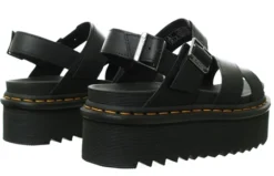 Dr. Martens Dr Martens Black Hydro Voss Ii Quad Leather Strap Platform Sandals -Cheap Drape Dresses Store 27836 3